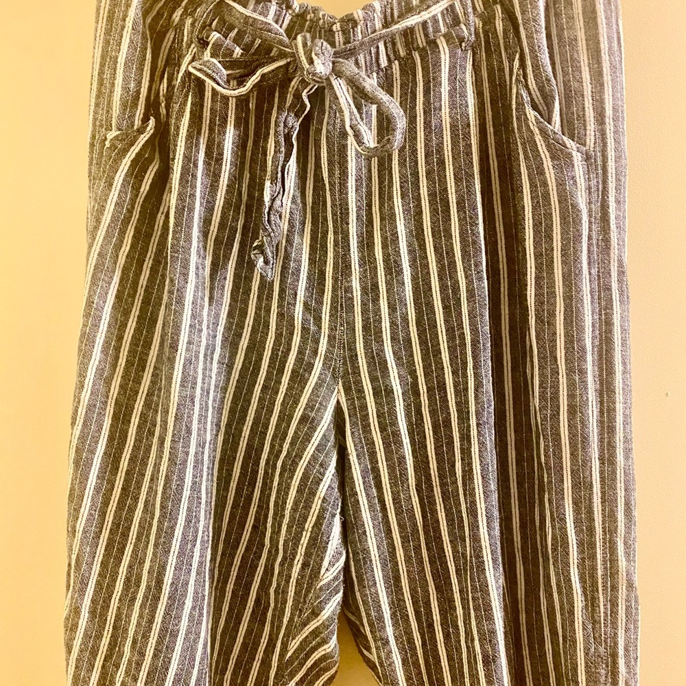 High rise XL striped pants